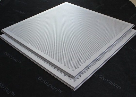 T 15 brachte Aluminium 595x595mm zusammen, oder Stahllage in der Decke deckt perforiertes oder einfaches Weiß mit Ziegeln