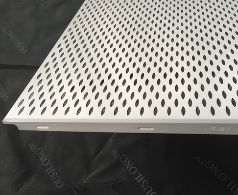 Blatt-geformtes feuerfestes Klipp in Decken-perforierter akustischer falscher Aluminiumdecke