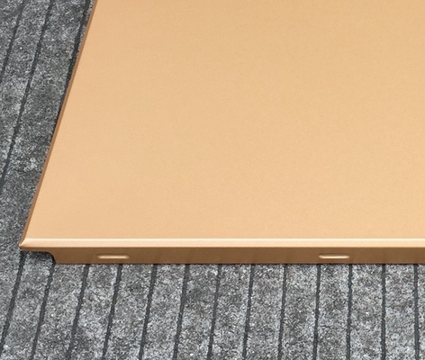 Goldfarbaluminiumclip in falschen Decken-Fliesen/600x600mm asphaltieren Deckenverkleidung