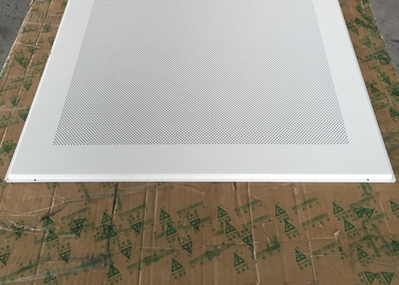 Perforierte Aluminium-/Metallschalldichte Deckenverkleidungen, feuerbeständige Decke deckt Durchmesser 1.8mm mit Ziegeln