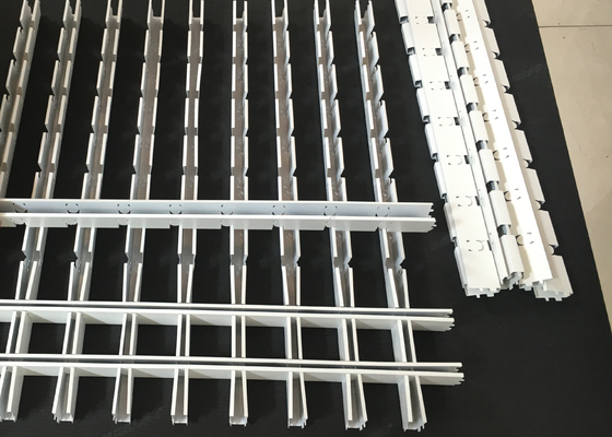 Beschichtetes Ende des Aluminium-offenes Zelldecken-Quadrat-Gitter-600 * 600mm 75 * 75mm Pulver