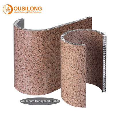 Kundengebundene quadratische Form Marmor-bienenwaben-Wand-Deckenverkleidung Grian Aluminiumaluminium15-20 Jahre Garantie-