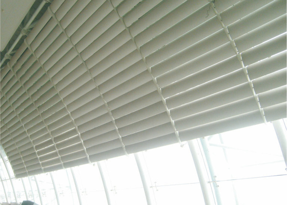 Errichtendes Fassaden-Aluminiumprofil macht PVDF-Beschichtungs-dekoratives Außenaluminiumsonnenblende-System für Wand blind