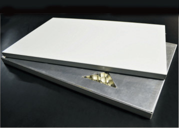 dekorative Aluminiumbienenwabensandwichplatte für Metallwände, 1250mm 1500mm Breite