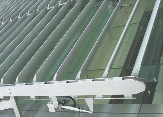 PVDF-Beschichtungs-Metallaluminiumsonnenschutz-System-Raute Louverr für errichtende Fassade