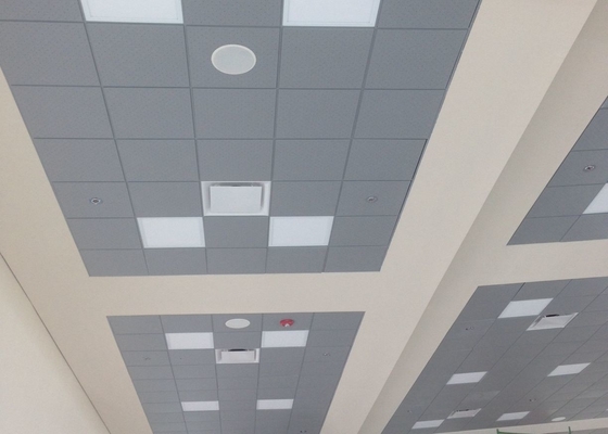 Deckt graue Farbe galvanisierte Stahllage in der Decke 605 x 605mm für Flughafen mit Ziegeln