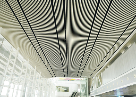 Aluminiumhandelsdecken-Fliesen/dekorative verschobene Decke für Flughafen