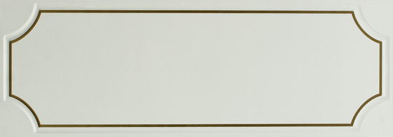 Elegantes künstlerisches Klipp in den Decken-Fliesen mit schöner goldener Linie Muster