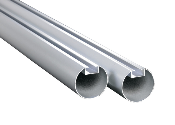 Linearer Metalldurchmesser 50/60/70 Millimeter verdrängte Aluminium-/Aluminiumprofil-runde Rohr-Leitblech-Decke