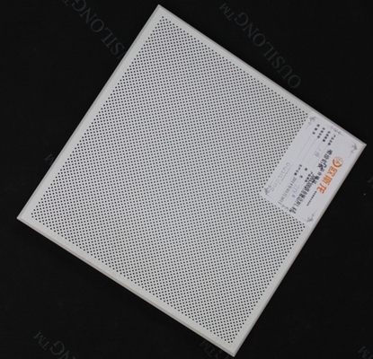 Perforiertes oder einfaches weißes Aluminium/GI Klipp in den Decken-Fliesen mit abgeschrägtem Rand