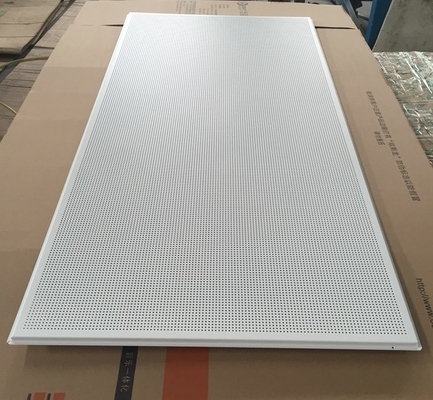 595x1195mm galvanisierte akustische Decken-Stahlfliesen für Einkaufszentren