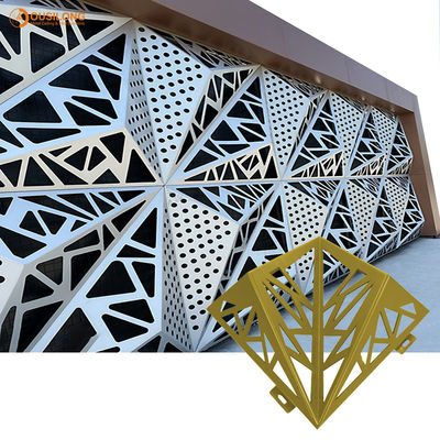 Asphaltieren Sie Innen-Clip des Dreieck-3D in der Decke für Hall, Silberweiß verbarg verschobene falsche Aluminiumdecke