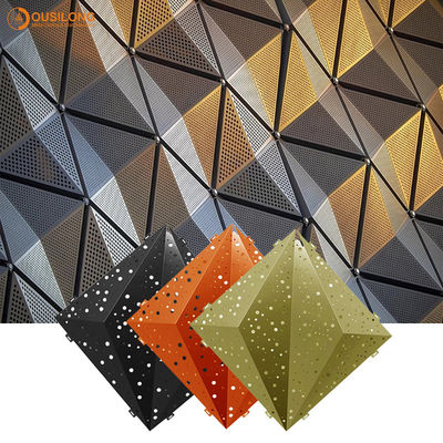 Asphaltieren Sie Innen-Clip des Dreieck-3D in der Decke für Hall, Silberweiß verbarg verschobene falsche Aluminiumdecke