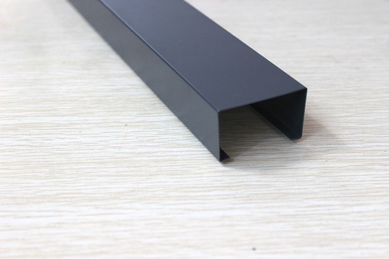 Pulverisieren Sie überzogenes Baumaterial der U-Aluminium Profil-Schirm-Decken-hohen Qualität